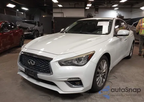 2018 Infiniti Q50 3.0T Luxe z USA, uszkodzony, nr VIN JN1EV7ARXJM437417